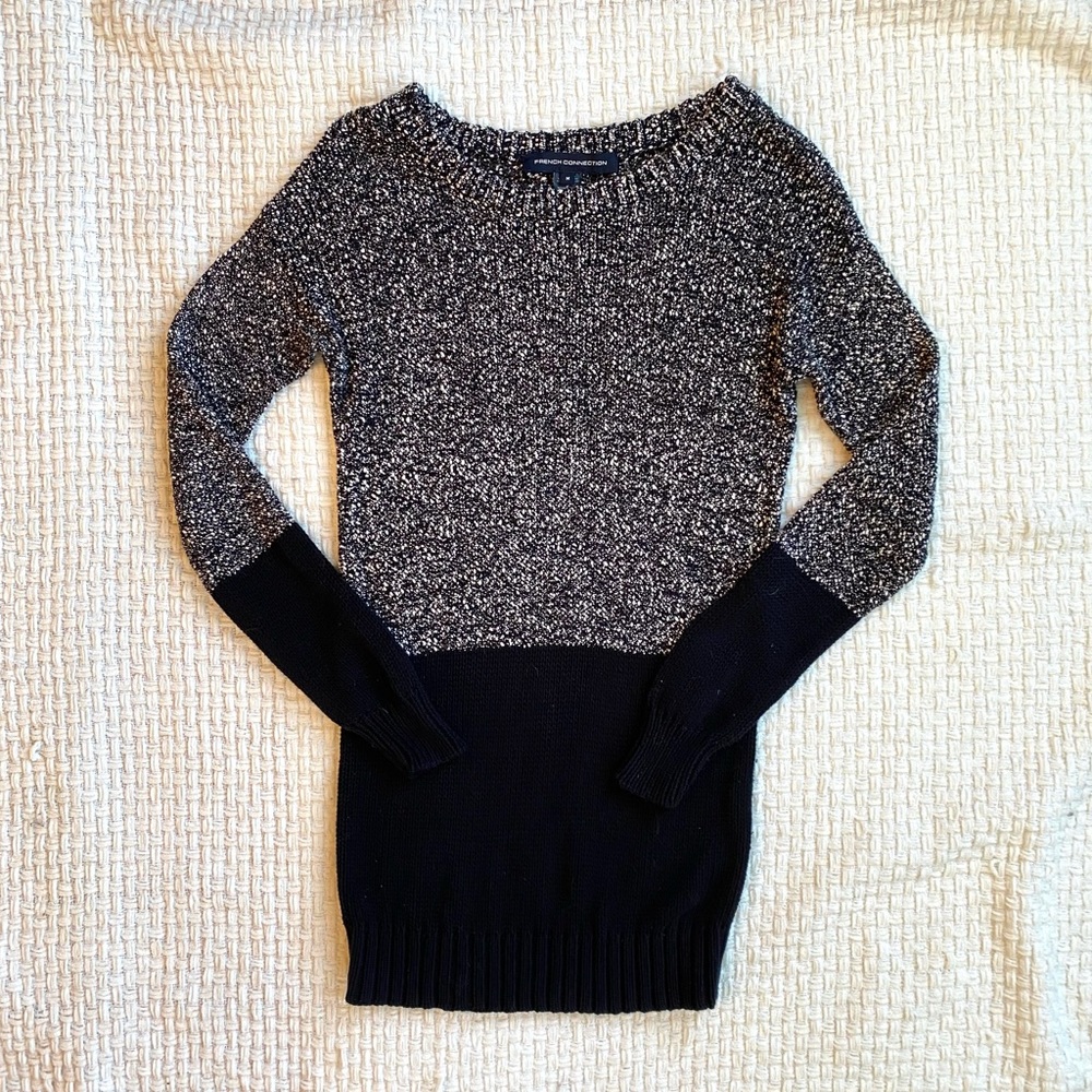 FRENCH CONNECTION | Black & white sweater